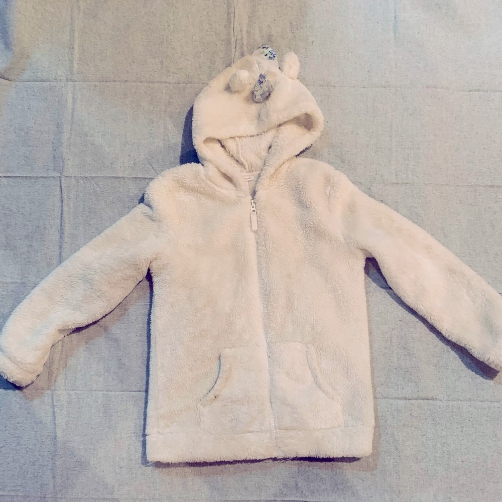 Cat & Jack Angel hooded sweatshirt, full zipper